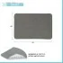 Tappeto bagno grigio 60x40 cm in microfibra antiscivolo Spring
