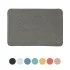 Tappeto bagno grigio 60x40 cm in microfibra antiscivolo Spring