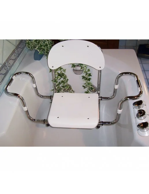 Sedile per vasca con schienale regolabile in polipropilene portata