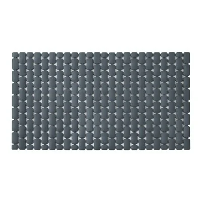 Tappetino antiscivolo doccia grigio 40x73 cm in plastica Spring