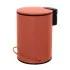 Pattumiera in acciaio 3 litri rosso soft-close con secchio estraibile Spring