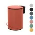 Pattumiera in acciaio 3 litri rosso soft-close con secchio estraibile Spring