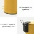 Pattumiera in acciaio 3 litri giallo soft-close con secchio estraibile Spring
