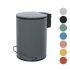 Pattumiera in acciaio 3 litri grigio soft-close con secchio estraibile Spring