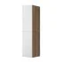 Colonna per lavanderia H 180 cm effetto legno e ante in bianco Wanda 