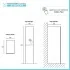 Colonna per lavanderia H 180 cm effetto legno e ante in bianco Wanda 