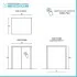 Mobile coprilavatrice con ante 79x91 cm effetto legno e bianco Wanda