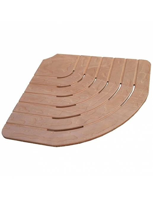 Pedana Doccia In Larice 54x68 Cm: Doghe Avvitate E Angoli Arrotondati Per Piatti Doccia 70x90 Cm