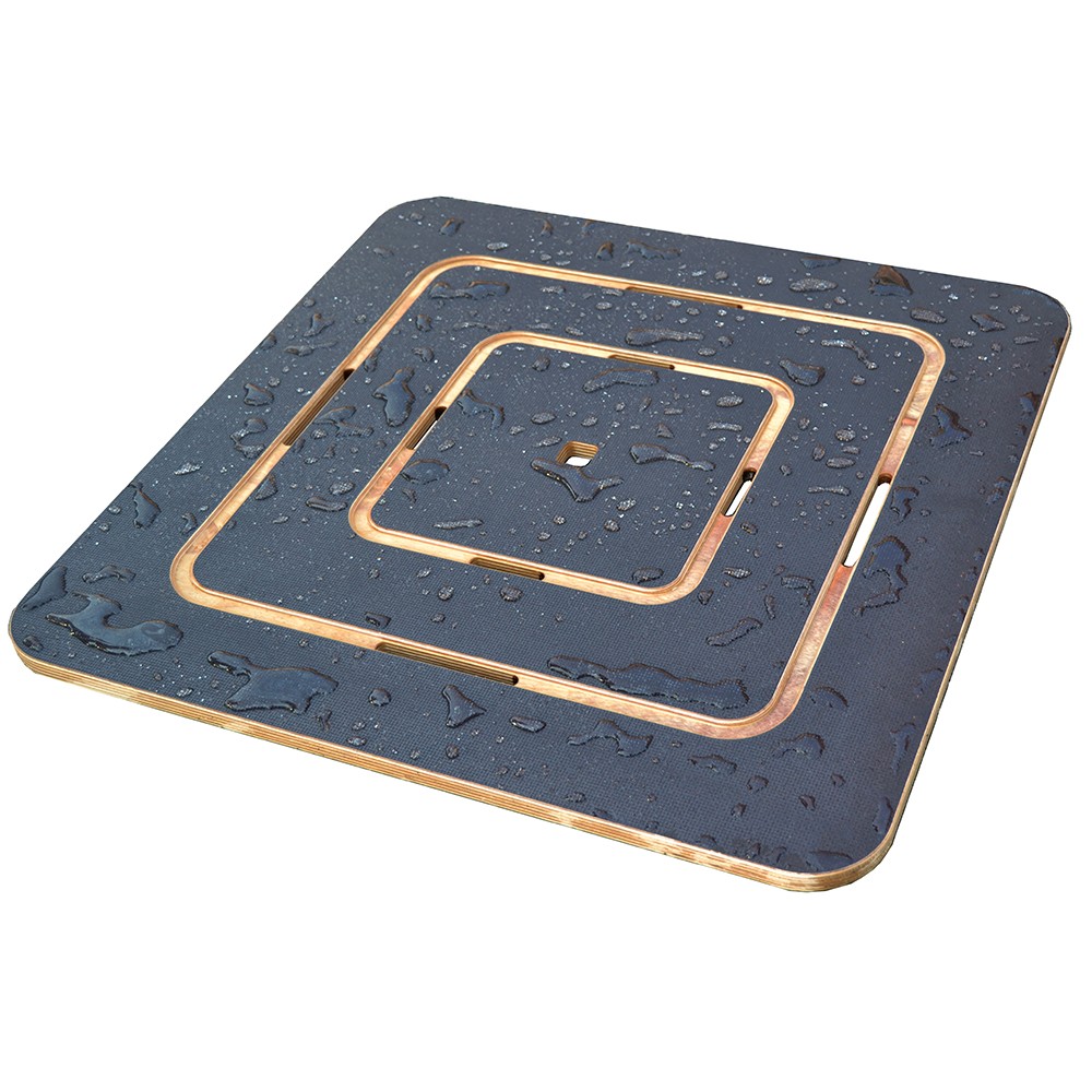 Image of Pedana doccia in legno marino 60 x 60 antiscivolo Supergrip ideale per piatto doccia 80 x 80