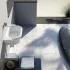 Lavabo a canale 90x45 modello Kenia in ceramica d'appoggio o sospeso