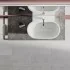 Lavamani da appoggio 65 cm linea Mirto con piletta click clack inclusa