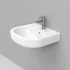 Lavabo sospeso 68x48 cm linea Mirto con troppo pieno e foro rubinetto