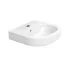 Lavabo sospeso 55x48 cm linea Mirto con troppo pieno e foro rubinetto