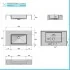 Lavabo sospeso 70 cm in resina bianco lucido Lodi