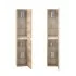 Composizione bagno sospesa 100cm in legno mdf quercia e bianco Sumya