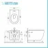 Sanitari sospesi Rimless effetto marmo bianco con sedile Tokyo