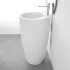 Lavandino freestanding da terra 50x85h cm in ceramica bianco opaca Tokyo