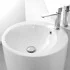 Lavabo freestanding da terra 50x85h cm in ceramica bianco lucida Tokyo