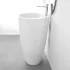 Lavabo freestanding da terra 50x85h cm in ceramica bianco lucida Tokyo