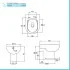 Sanitari filomuro Rimless ceramica bianca con sedile soft close Vima
