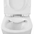 WC filomuro monoblocco Rimless bianco con sedile soft-close Tygo