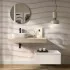 Composizione bagno sospesa 120 cm rovere bali e bianco opaco Sumo