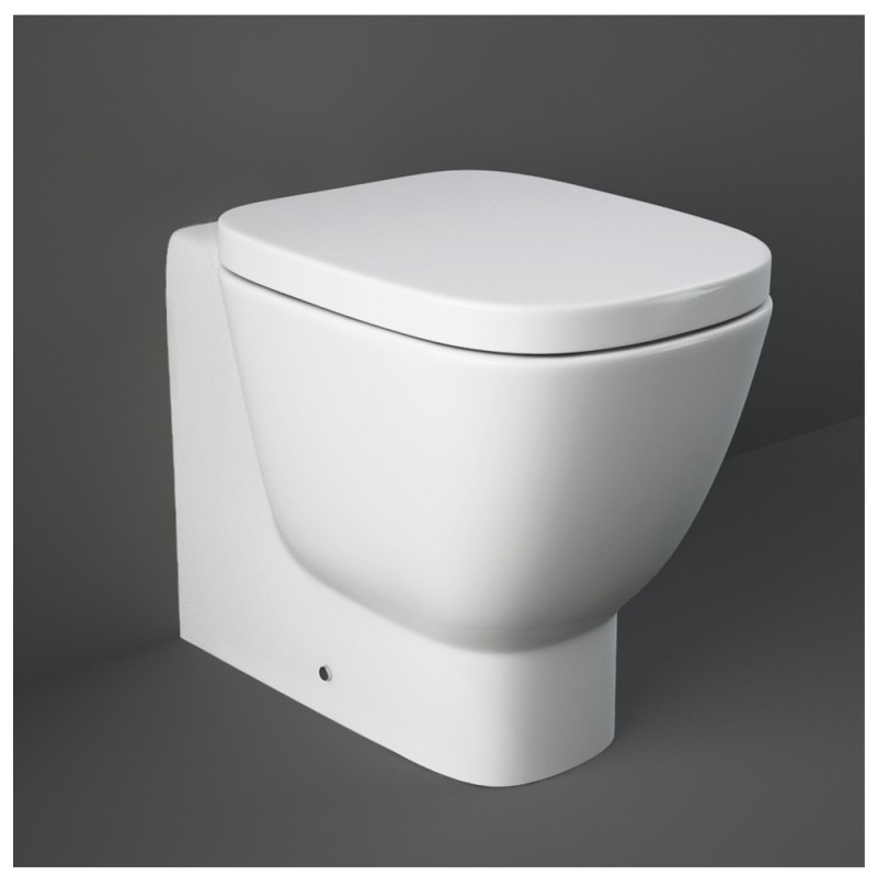 Water Filomuro Bianco di Rak Ceramiche serie One Vaso a Pavimento Filomuro Rak Ceramiche serie One Bianca