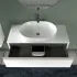 Mobile sospeso da bagno 100 cm Master bianco opaco per lavabo da appoggio