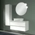 Mobile sospeso da bagno 100 cm Master bianco opaco per lavabo da appoggio