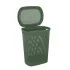 Coperchio Portabiancheria con in plastica verde salvia 58 lt Kamala