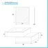 Mobile bagno sospeso 90 rovere naturale con base lavabo e cassetto Nadia