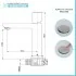 Scheda tecnica miscelatore lavabo monocomando color nichel spazzolato con piletta Lotus