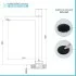 Scheda tecnica Rubinetto lavabo alto nero opaco con piletta Lotus