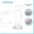 Scheda tecnica Miscelatore bidet in ottone color nichel con piletta click clack Lotus