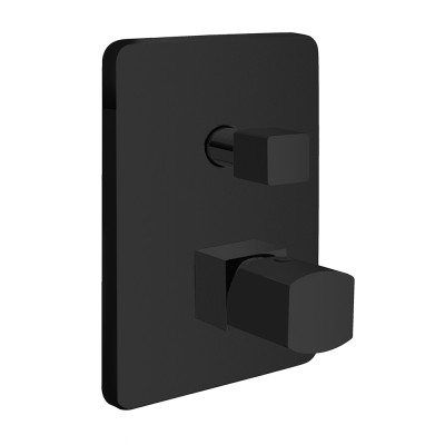 Miscelatore doccia in ottone nero opaco Lotus
