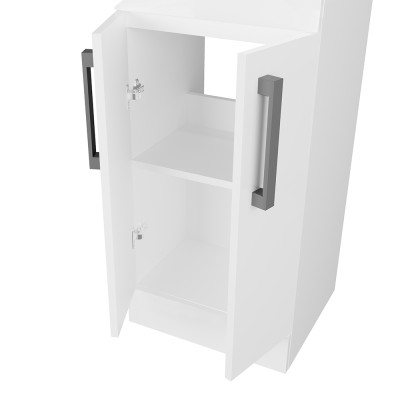 Vano interno Mobile bagno da terra 40 cm salvaspazio bianco 2 ante Poket