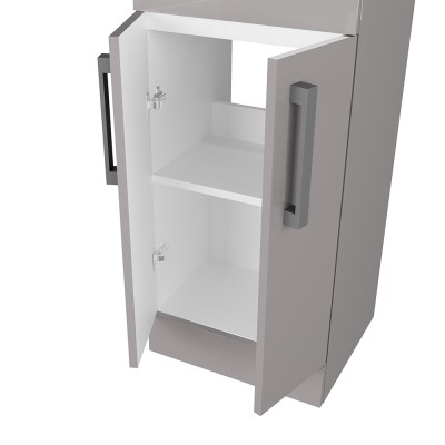 Vano interno Mobile bagno da terra 40 cm salvaspazio grigio 2 ante Poket