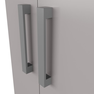 Maniglie del Mobile bagno da terra 40 cm salvaspazio grigio 2 ante Poket