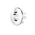 Immagine Ghiera con foro cromata per troppo pieno lavabo e bidet da 24 o 28 mm