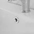 Ghiera con foro cromata per troppo pieno lavabo e bidet da 24 o 28 mm
