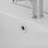 Ghiera con foro bianca opaca troppo pieno lavabo e bidet da 24 o 28 mm