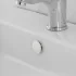 Tappo copriforo bianco opaco troppo pieno lavabi e bidet da 24 o 28 mm