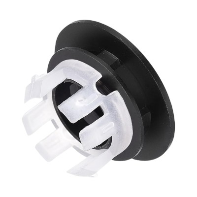 Dettaglio Tappo copriforo nero opaco troppo pieno lavabi e bidet da 24 o 28 mm