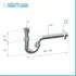 Scheda Tecnica Sifone di scarico per lavabo ad S universale in abs cromato