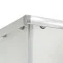Box doccia semicircolare 80x80 cm Geo doppio scorrevole in cristallo opaco