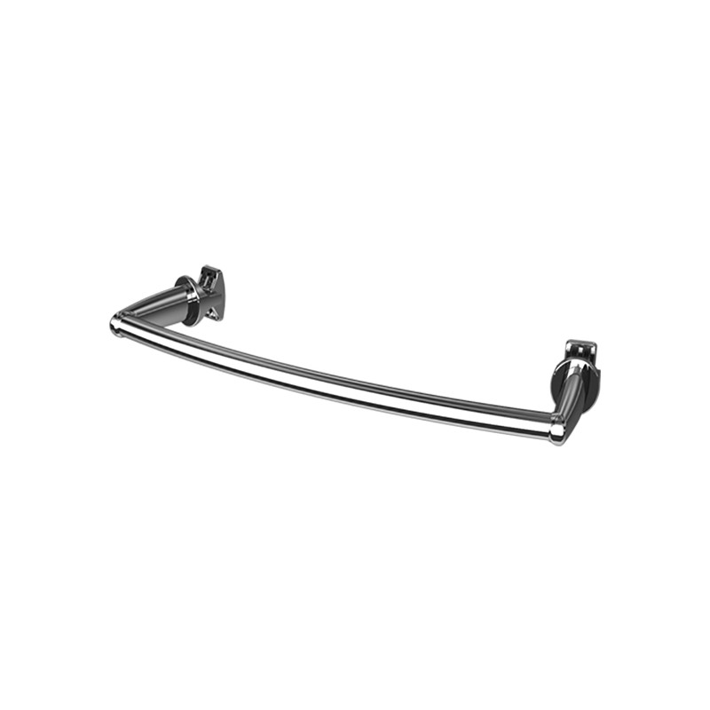 asta portasciugamani cromo per termoarredo Portasciugamani Curvo Cromo 36cm Serie Smart per Termoarredo e Scaldasalviette