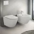Wc sospeso Rimless serie Tokyo in ceramica bianco lucido 