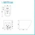 Sanitari filomuro Rimless serie Tokyo con copriwater rallentato