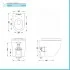 Sanitari filomuro Rimless serie Tokyo con copriwater rallentato