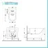 Set sanitari sospesi salvaspazio Rimless Serie Tokyo con copriwc rallentato